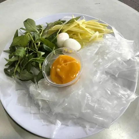 Hình ảnh bánh tráng chấm muối béo  ( bt dẻo )