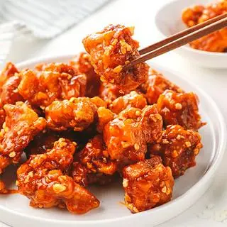 Hình ảnh Combo Gà sốt cây 6 viên, tokbokki sốt cay