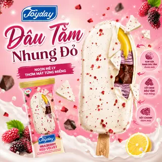 Hình ảnh Kem Dâu Tằm Nhung Đỏ Joyday