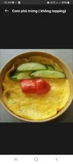 Hình ảnh Cơm phủ trứng không topping - canh rong biển