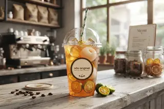Hình ảnh (Honey Lychee mix Kumquat Tea) Vải mật & Tắc