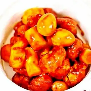 Hình ảnh Tokbokki gà sốt chua ngọt