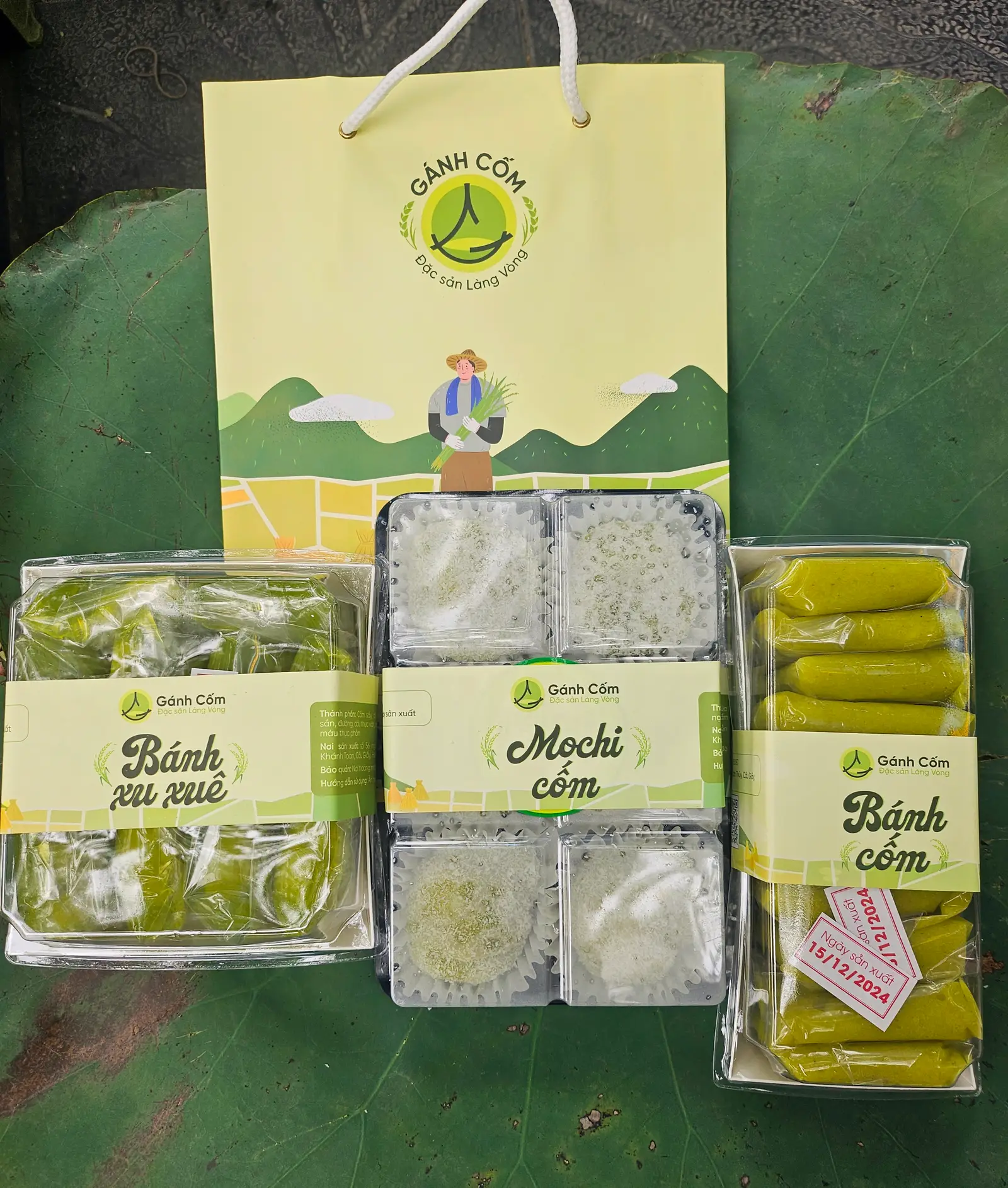Hình ảnh Combo bánh cốm, xu xuê, mochi