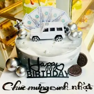 Hình ảnh Bánh nhỏ 3 kem ghi loang oto bóng bi dla .oreo