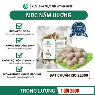 Hình ảnh Mọc Viên Nấm Hương Cửu Long 250g, Mọc Nấm Hương Hữu Cơ Sạch, Không Phụ Gia Nhân Tạo, Đạt ISO 22000