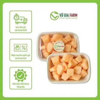 Hình ảnh Hộp 400g Dưa Lưới Kin-Meron Cắt Sẵn 