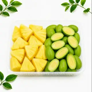 Hình ảnh Dứa tươi - cóc non cắt miếng - hộp 300g