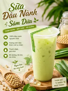 Hình ảnh Sữa đậu nành sâm dứa 