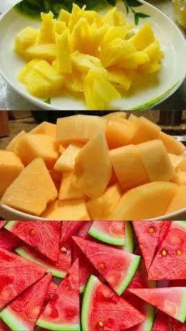 Hình ảnh Trái cây Mix THƠM - DƯA HẤU - DƯA LƯỚI 