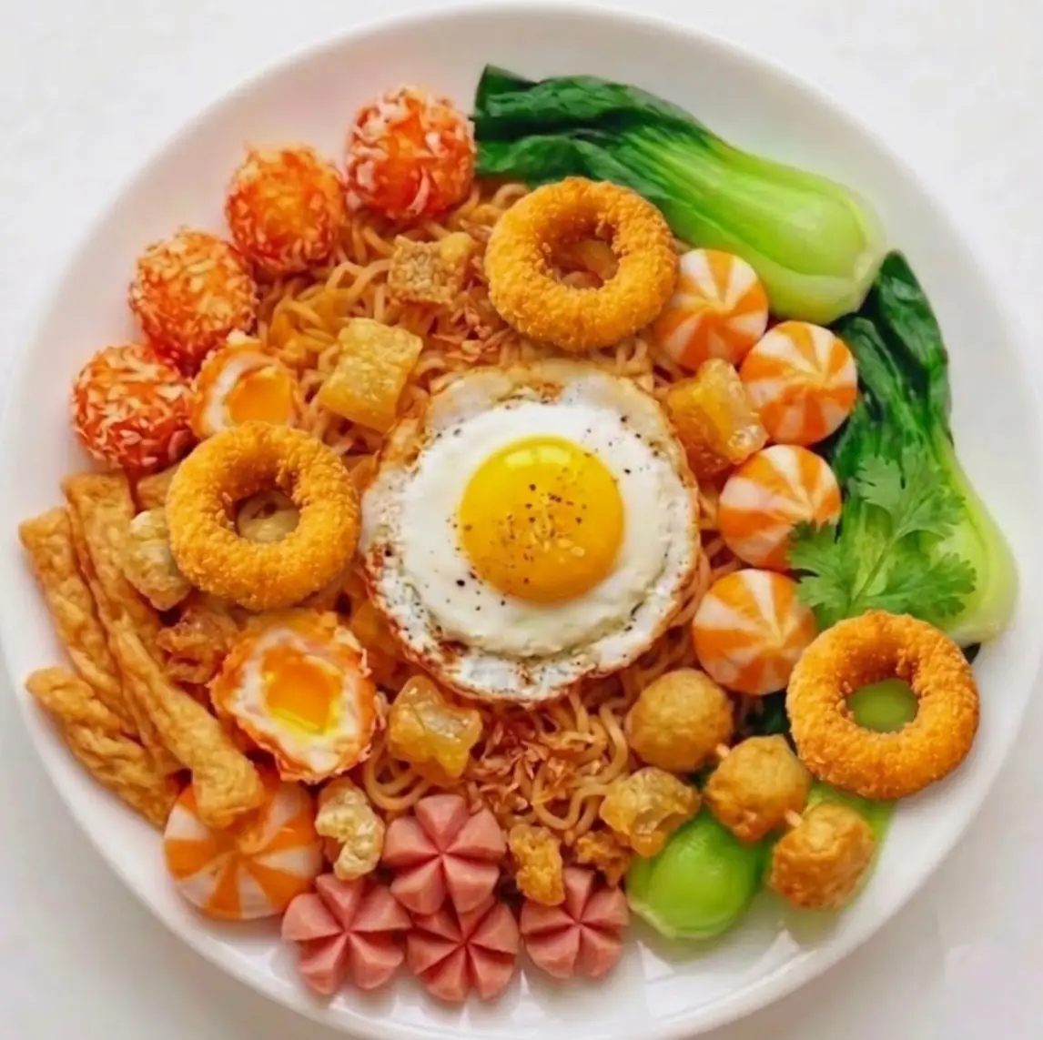 Hình ảnh Mì trộn tóp mỡ thập cẩm lớn 2 vắt 13 loại topping [ tặng kèm canh rong biển ]