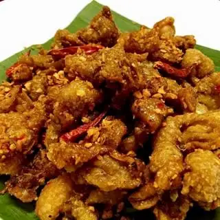Hình ảnh cơm da gà chiên nước mắm 