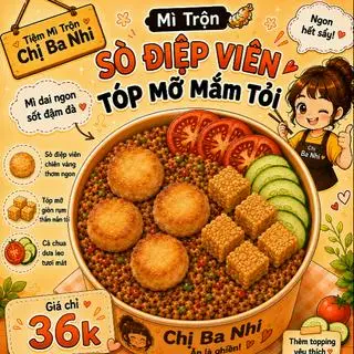 Hình ảnh mì indo trộn sò điệp viên 