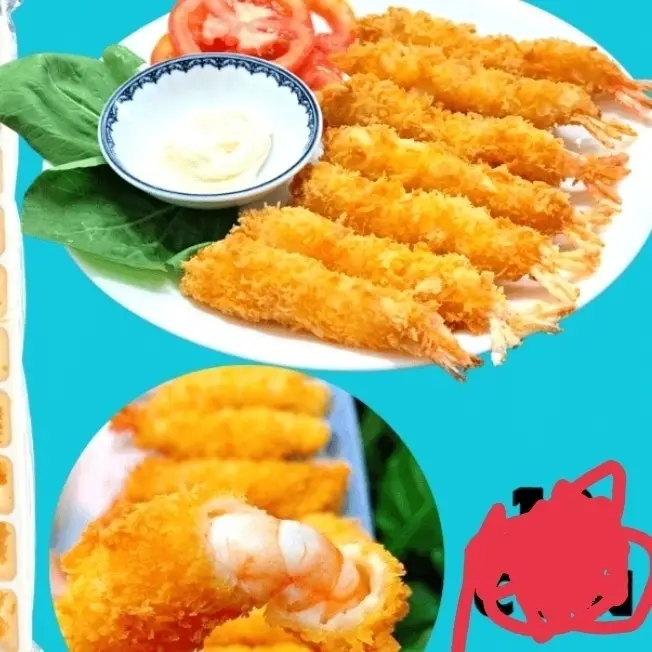 Hình ảnh Mì ý sốt kem -  tôm chiên xù