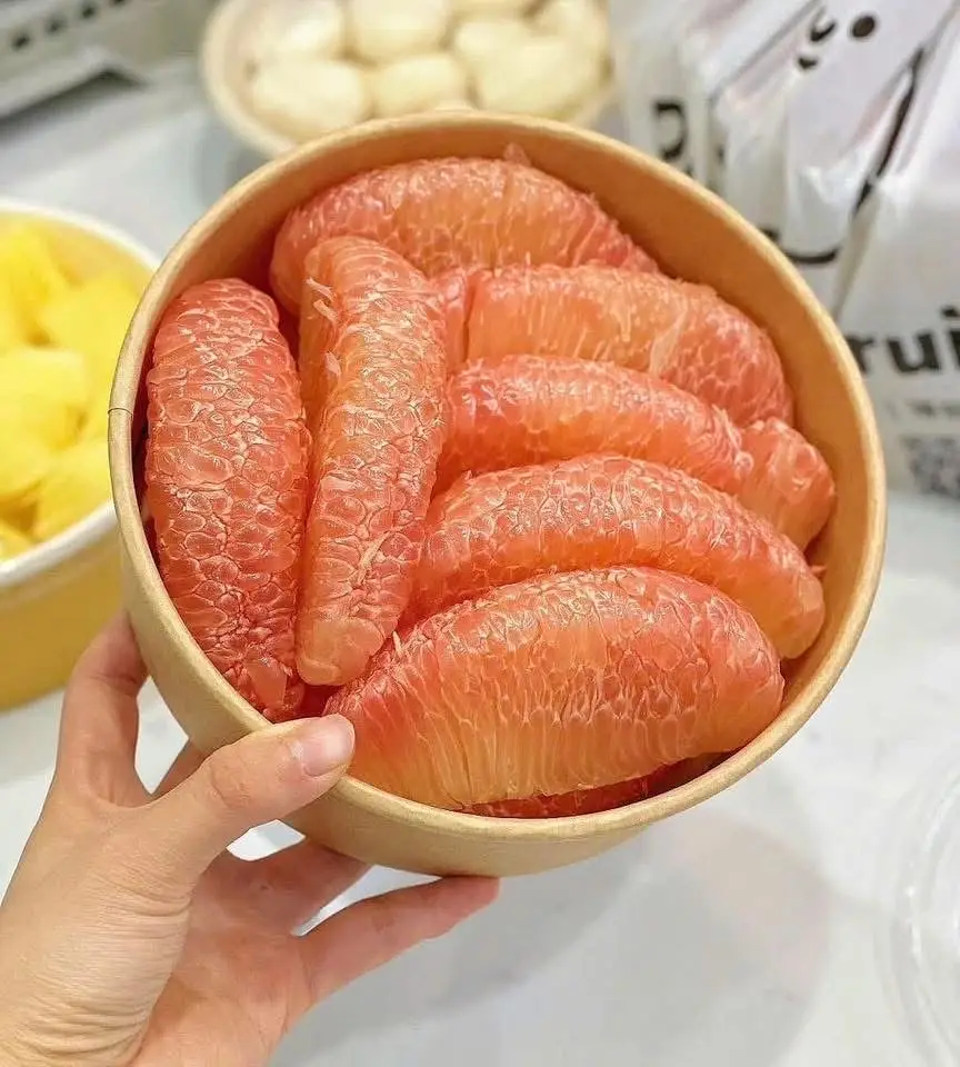 Hình ảnh Hộp Bưởi Da Xanh Nửa Quả