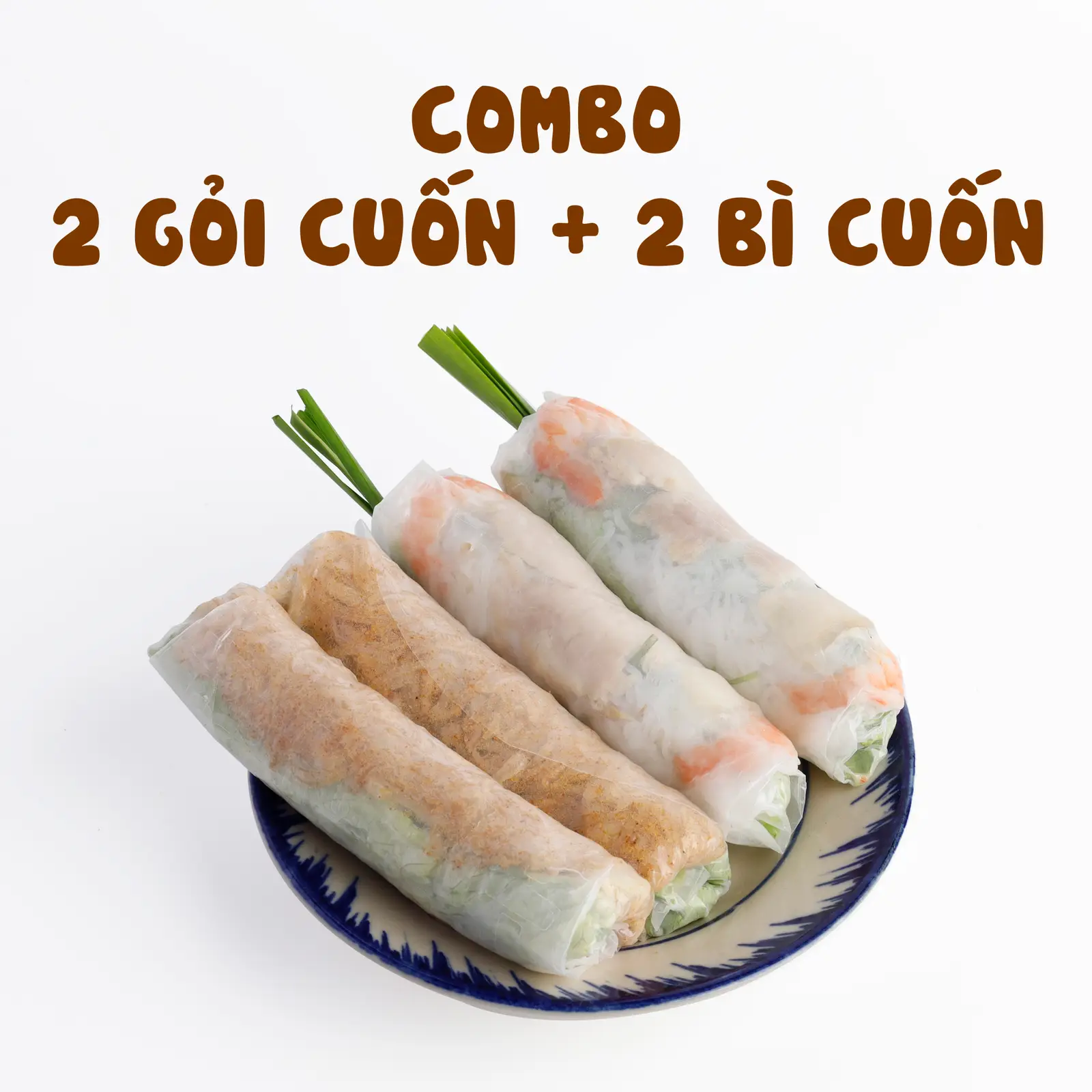 Hình ảnh Combo 2 gỏi cuốn ăn tương & 2 bì cuốn