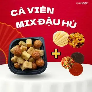 Hình ảnh Đậu Hủ Mix Cá Viên Chiên 豆腐鱼丸拼盘