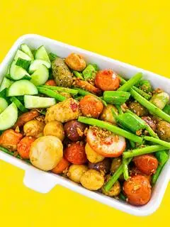Hình ảnh Combo cá viên SỐT MẮM TỎI LỚN ( tặng 1 coca  ) 