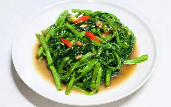 Hình ảnh Rau muống xào tỏi