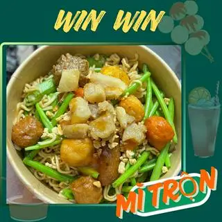 Hình ảnh Mì Trộn Cá Viên Nhỏ Tóp Mỡ Mắm Tỏi