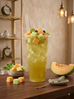 Hình ảnh Trà dưa lưới chanh dây