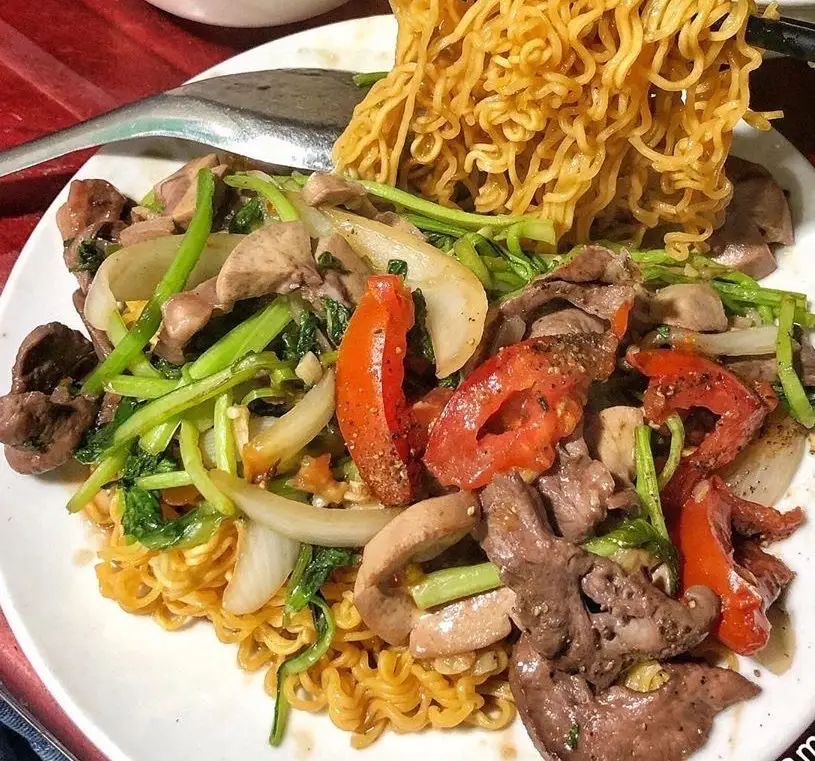 Hình ảnh mì xào tim