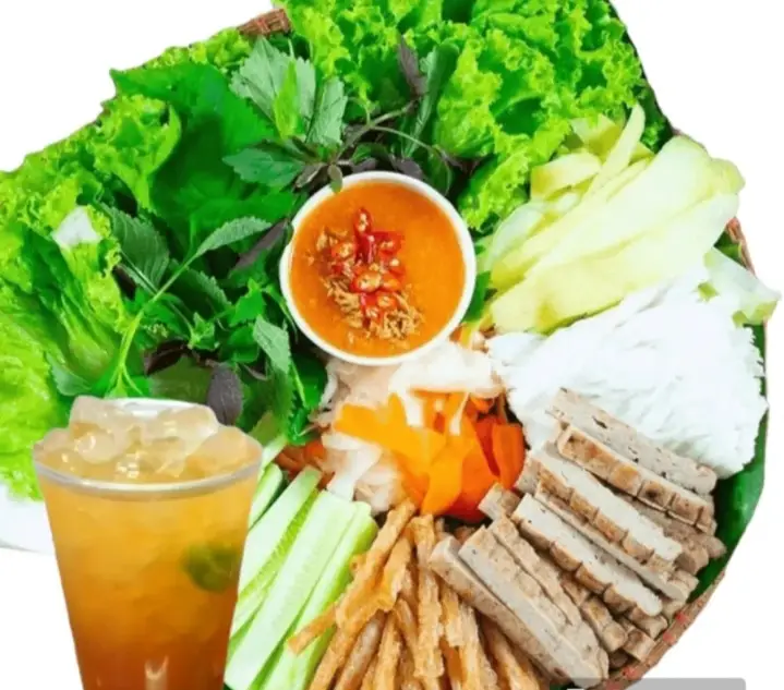 Hình ảnh combo nem nướng nha trang size S + 1 trà tắc
