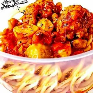 Hình ảnh Mì ý bò nhân phô mai