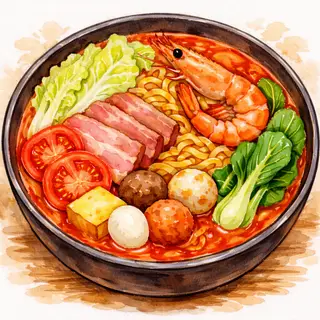 Hình ảnh Mì miến thập cẩm vị nước canh cà chua (không cay)