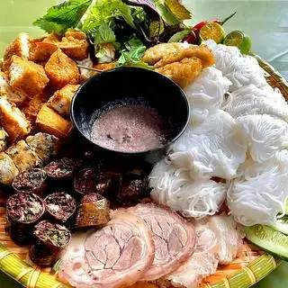 Hình ảnh Bún đậu - thịt luộc - chả cốm - dồi