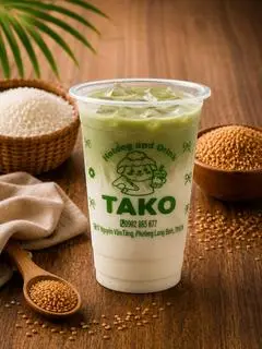 Hình ảnh Sữa gạo rang matcha