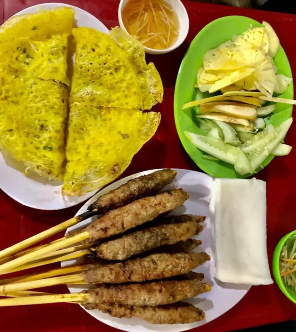 Hình ảnh Combo 1 (1 bânh xèo, 10 nem lụi)