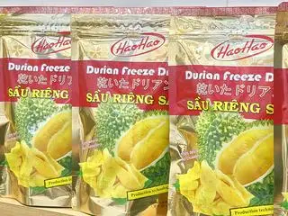 Hình ảnh Sầu Riêng Kem Sấy Hảo Hảo gói 100g