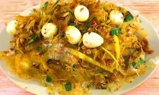 Hình ảnh Bánh tráng trộn + 1 trà chanh