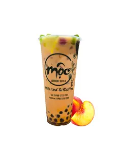 Hình ảnh Trà sữa đào full topping