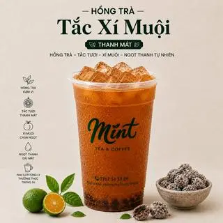 Hình ảnh Hồng trà tắc xí muội size M - 500 ml