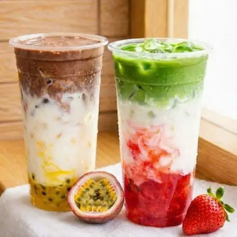 Hình ảnh COMBO 2 LY LATTE trái cây Matcha, Cacao, Latte, Cafe