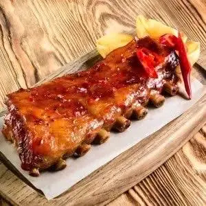 Hình ảnh Sườn cây có da nướng muối ớt