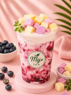 Hình ảnh Sữa chua sấy việt quất