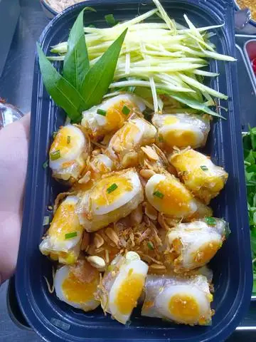 Hình ảnh lồng đào cuộn rồi trộn 