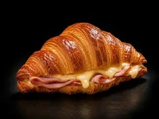 Hình ảnh Croissant kẹp nhân ham - cheese - sốt mù tạt mật ong