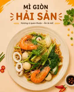 Hình ảnh Mì xào giòn hải sản