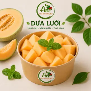 Hình ảnh Dưa lưới cắt sẵn - Hộp 500gram