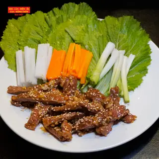 Hình ảnh Bò cuốn cải bẹ xanh