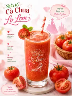 Hình ảnh sinh tố cà chua 