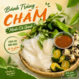 Hình ảnh Bánh Tráng Chấm Muối Cô Gánh