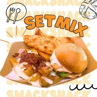 Hình ảnh Set 6: Mini Burger mix Miếng Gà To mix Khoai Phô Mai Thịt Xông Khói