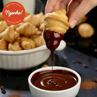 Hình ảnh BÁNH MINI CROISSANT x XỐT CHOCOLATE