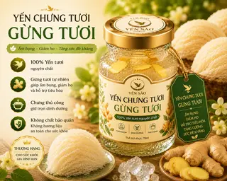 Hình ảnh Yến chưng tươi Gừng tươi