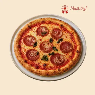 Hình ảnh Pizza Xúc Xích Ý Truyền Thống (Salami/Pepperoni)