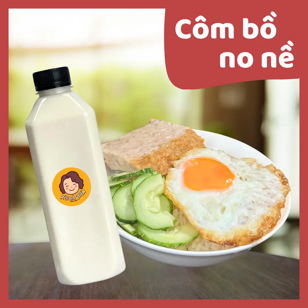 Hình ảnh Combo xôi trứng, chả + sữa đậu